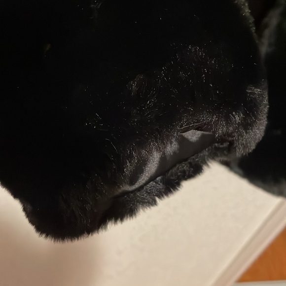 Black faux, fur jacket - Picture 4 of 7